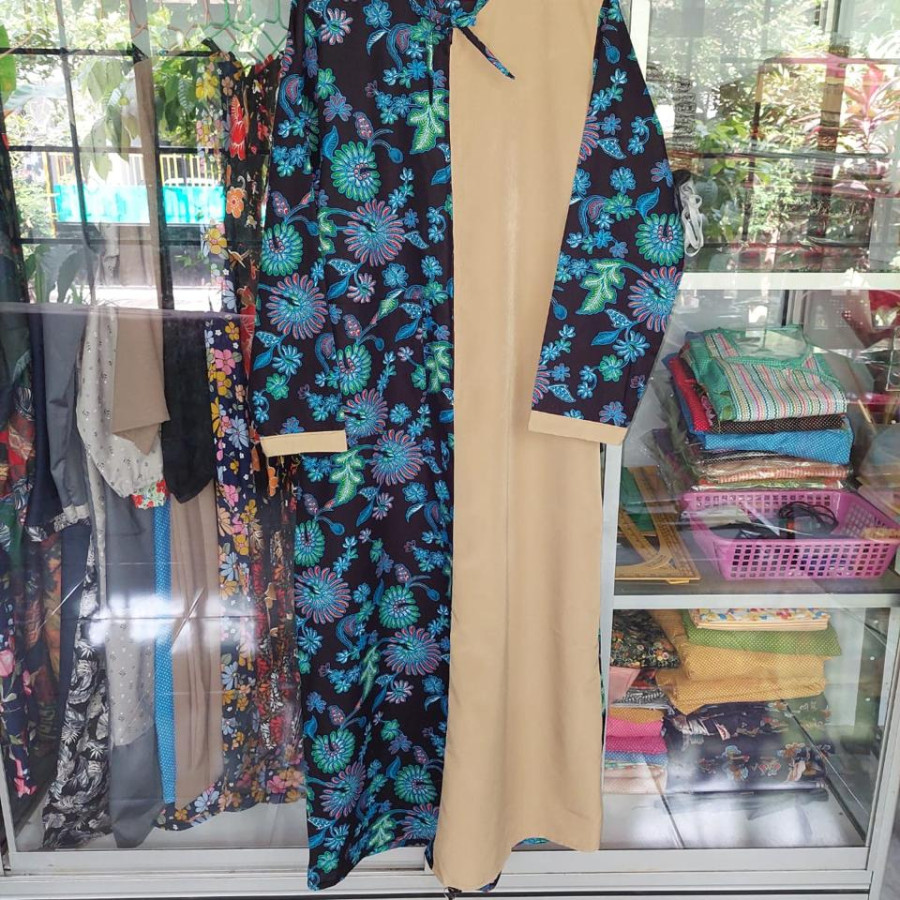 Baju Batik Custom Bahan Katun Ukuran Mix - samping