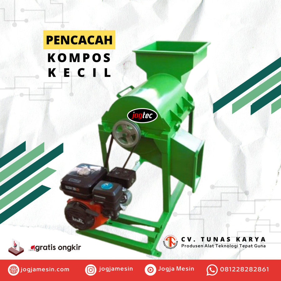 Mesin Cacah Kompos tabung stainless - utama