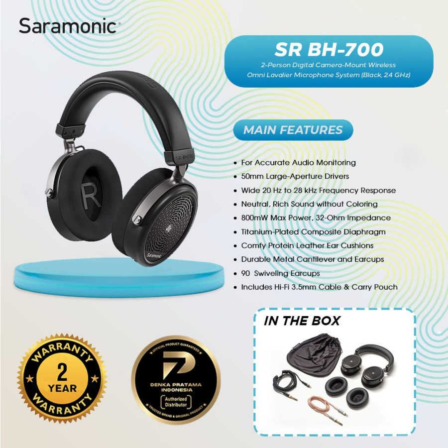 Headphone Saramonic BH-700 - depan