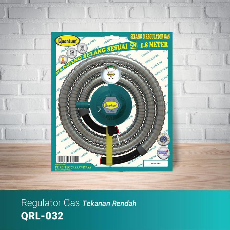 Selang & Regulator Gas Quantum QRL - 032 - depan