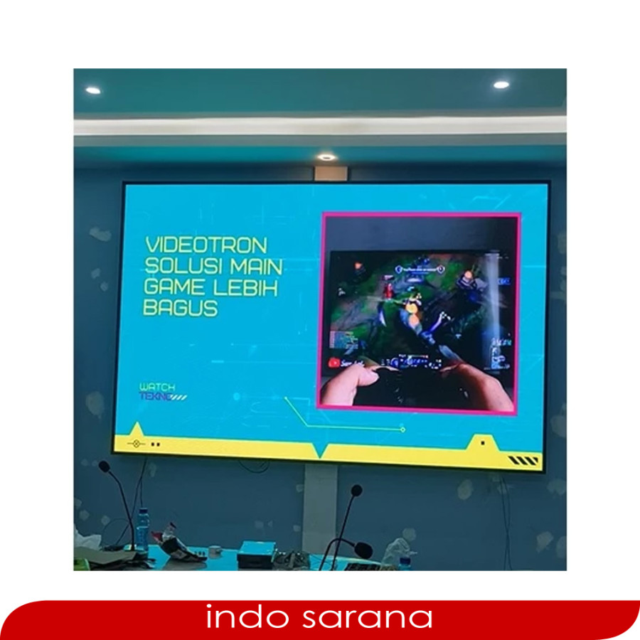 LED Videotron P2.5 Refreshrate 7680 MHz Paket Lengkap Instalasi Indoor 3m x 2m Frame Besi