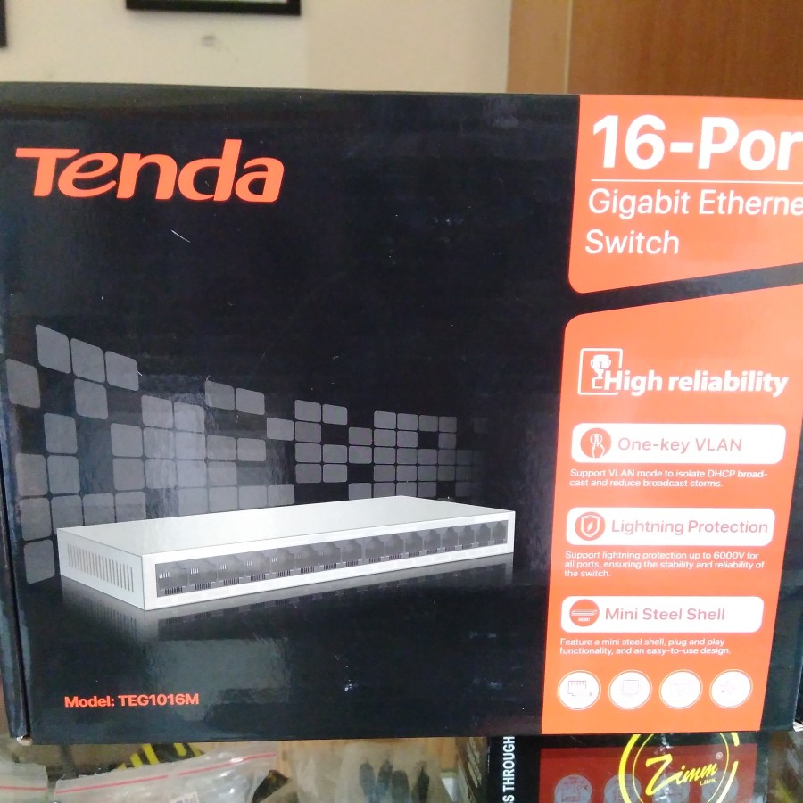 Tenda TEG1016M 16Port - depan