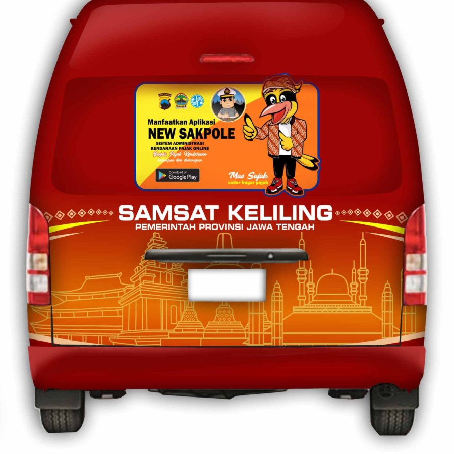 Branding HAICE (Full Stiker) Bahan Graftac Laminasi Glosy - utama