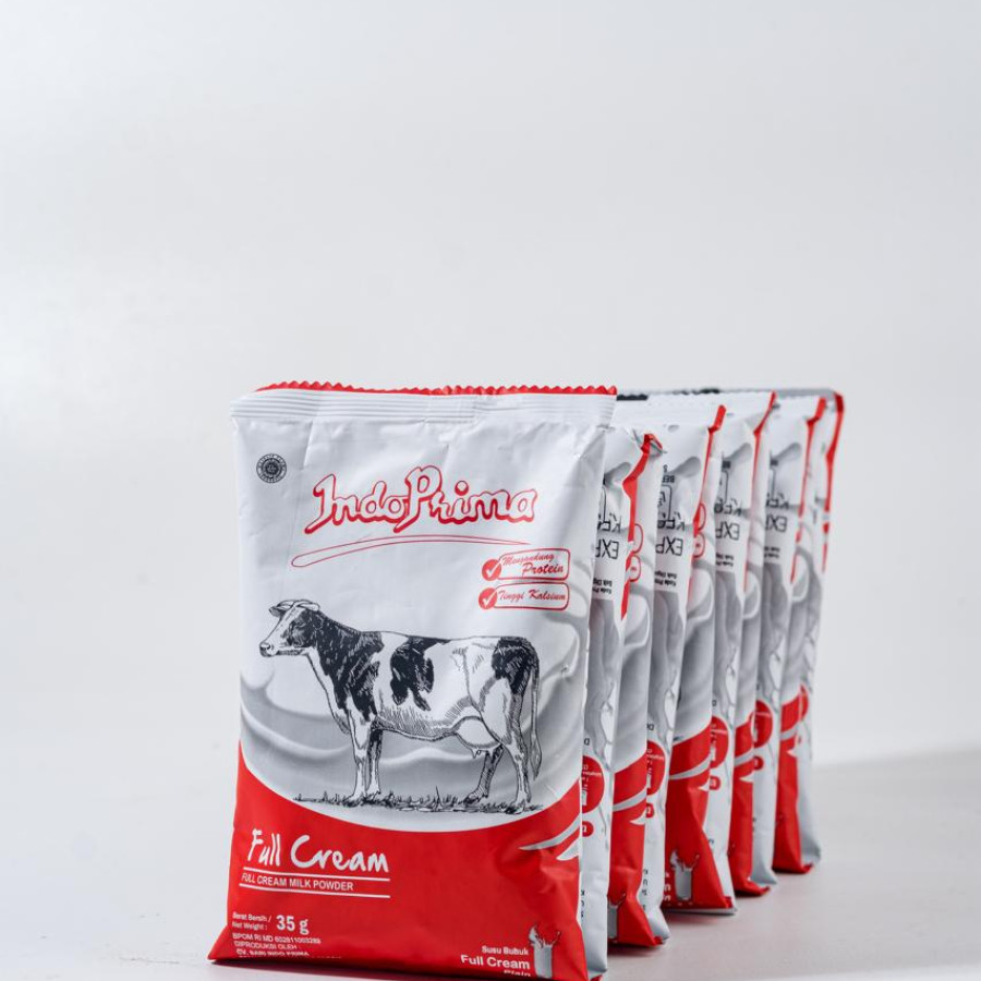 Susu Bubuk Fullcream IndoPrima sachet 35g, @1 Karton: isi 120sachet