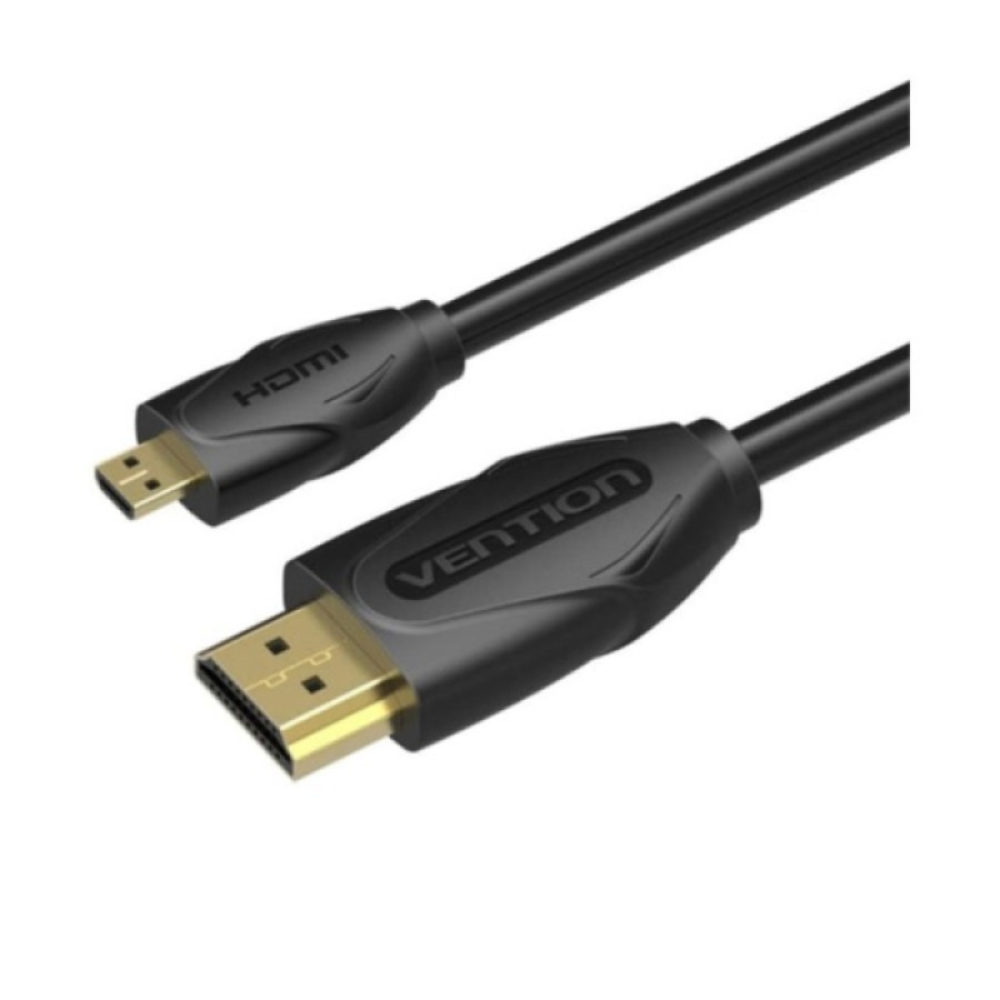 VENTION VAA-D03 Kabel Micro HDMI to HDMI 4K Gold Plated 3M - Black