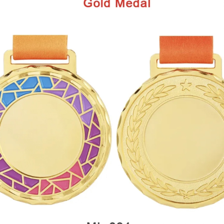 Medali Logam Finisher Perempuan - depan