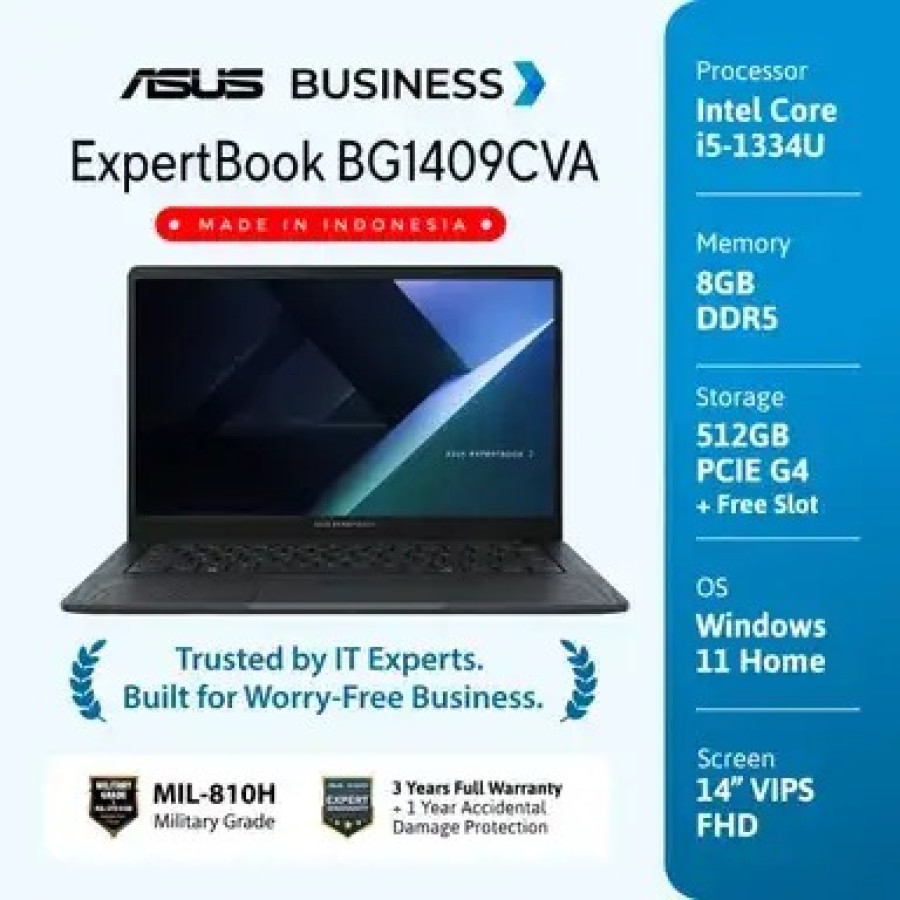 ASUS EXPERTBOOK BG1409CVA i5/8GB DDR5/512GB SSD/Win Home
