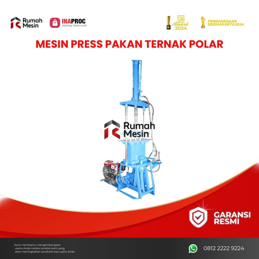 MESIN PRESS PAKAN TERNAK POLAR - depan
