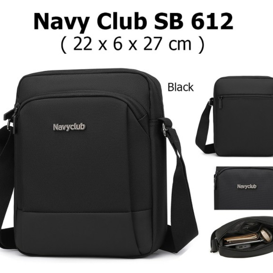 Tas selempang merk Navy club SB 612 uk.22x6x27cm