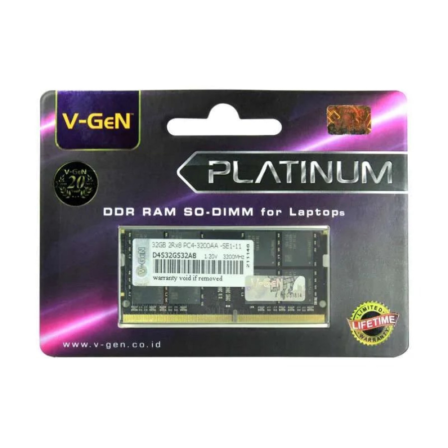V-GEN PLATINUM SODIMM DDR4 2666Mhz 32GB [PC-21300]