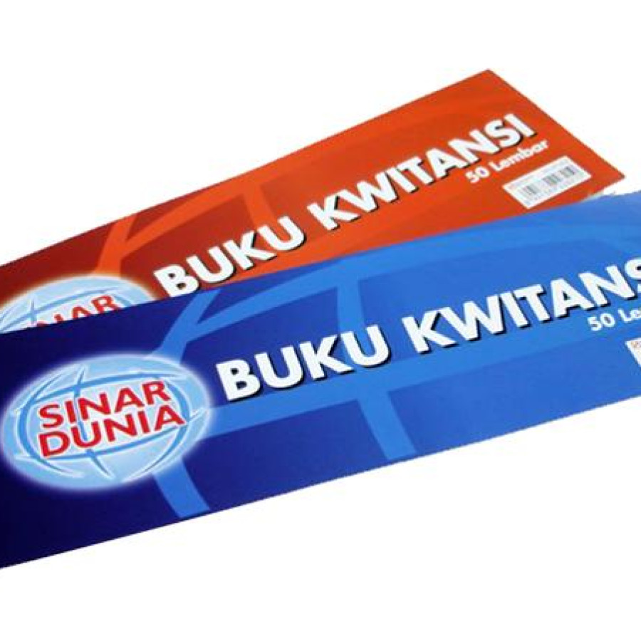 Buku Kwitansi (Merk Kiky, Peperline, Sinar Dunia, Dll) - depan