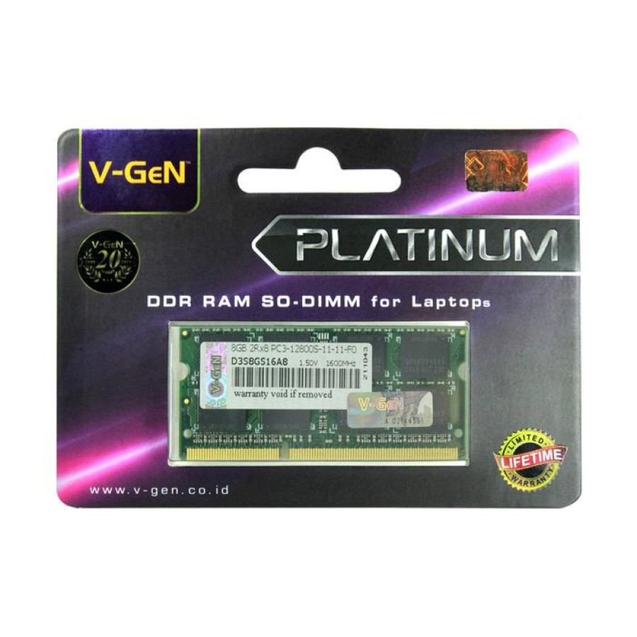 SODIMM VGEN 8GB DDR3