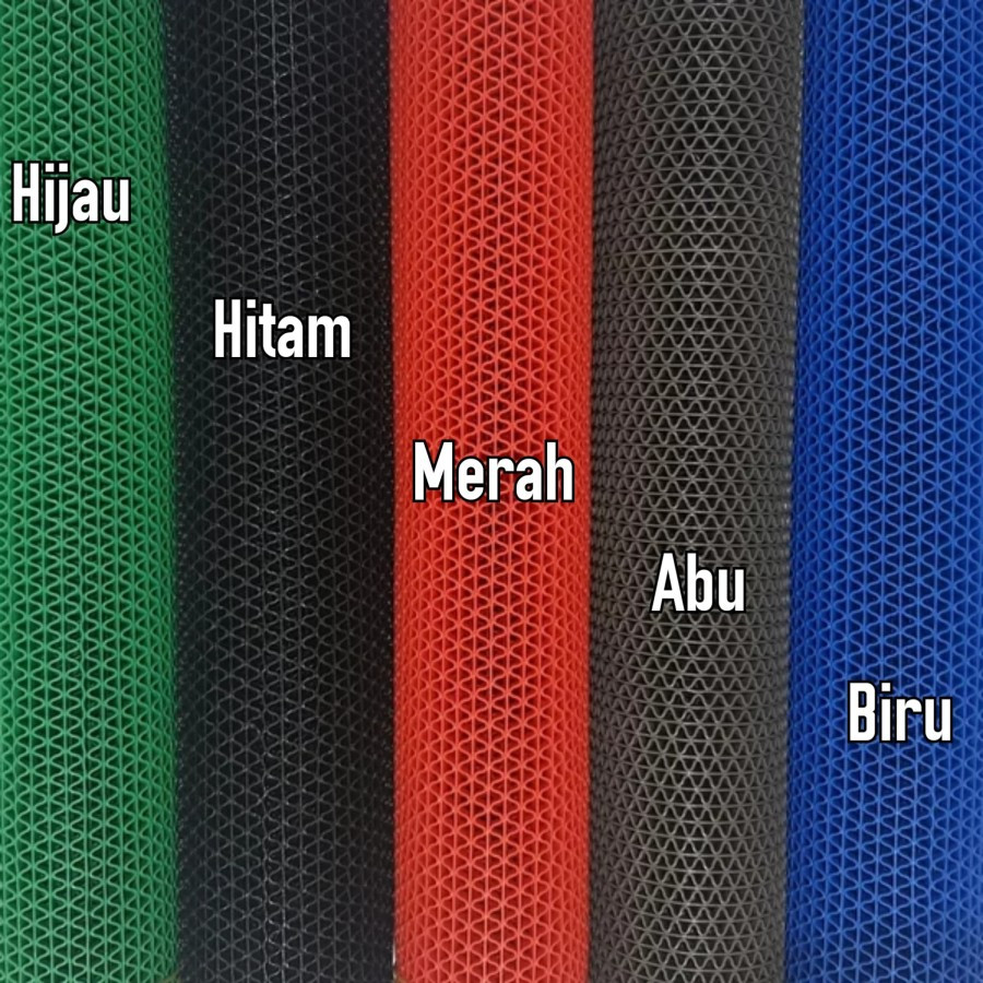 Keset Karpet Karet PVC Kamar Mandi Anti Slip Uk. 90 x 150 cm