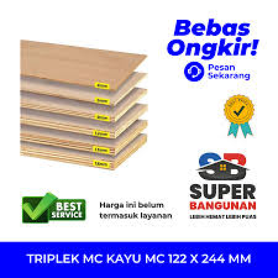 Triplek Ukuran 9 -12 mm - samping