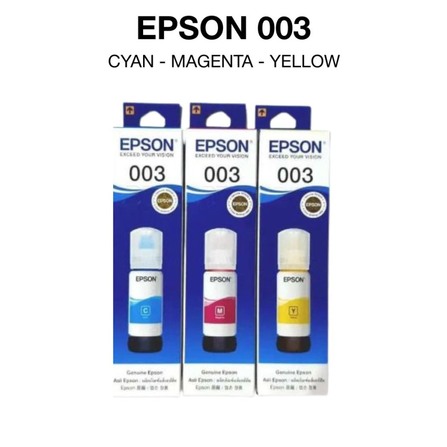 Tinta Printer Epson 003 Cyan/Magenta/Yellow