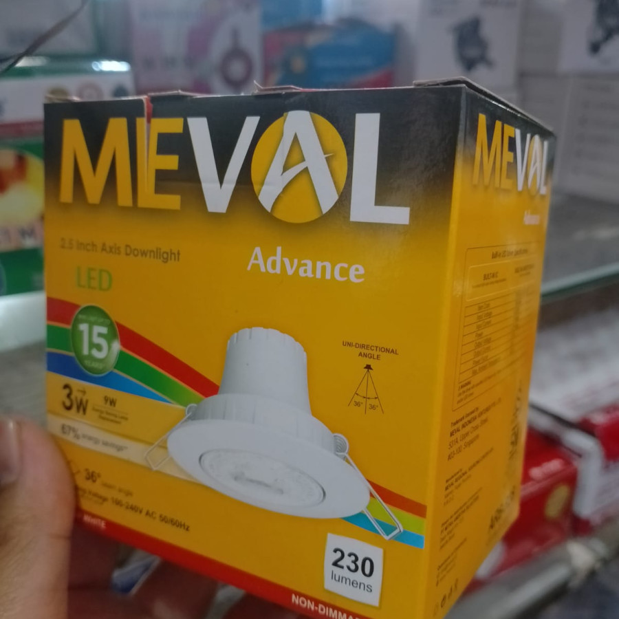 Downlight 3w Meval - utama