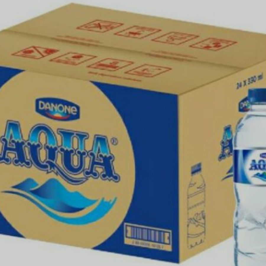 Aqua botol 330 ml dalam 1 karton