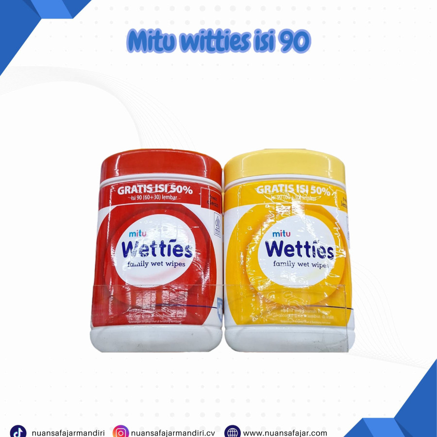 MITU WITTIES (TISU BASAH ISI 90 LEMBAR)