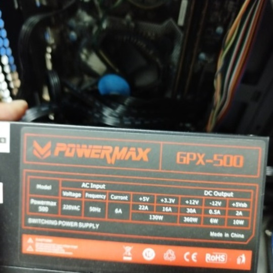 Power Supply Power Max GPX-500 - utama