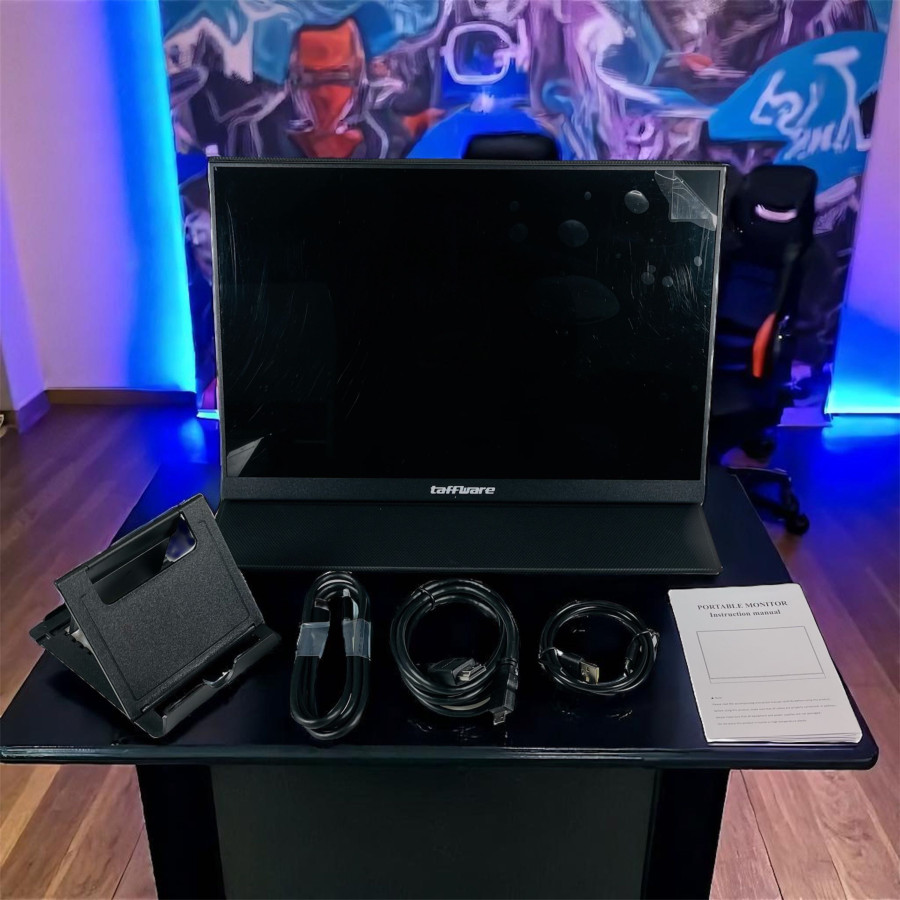 Taffware Portable Monitor IPS 16 Inch IPS FHD 60Hz Without Touchscreen - 1600XTS - Black - detail