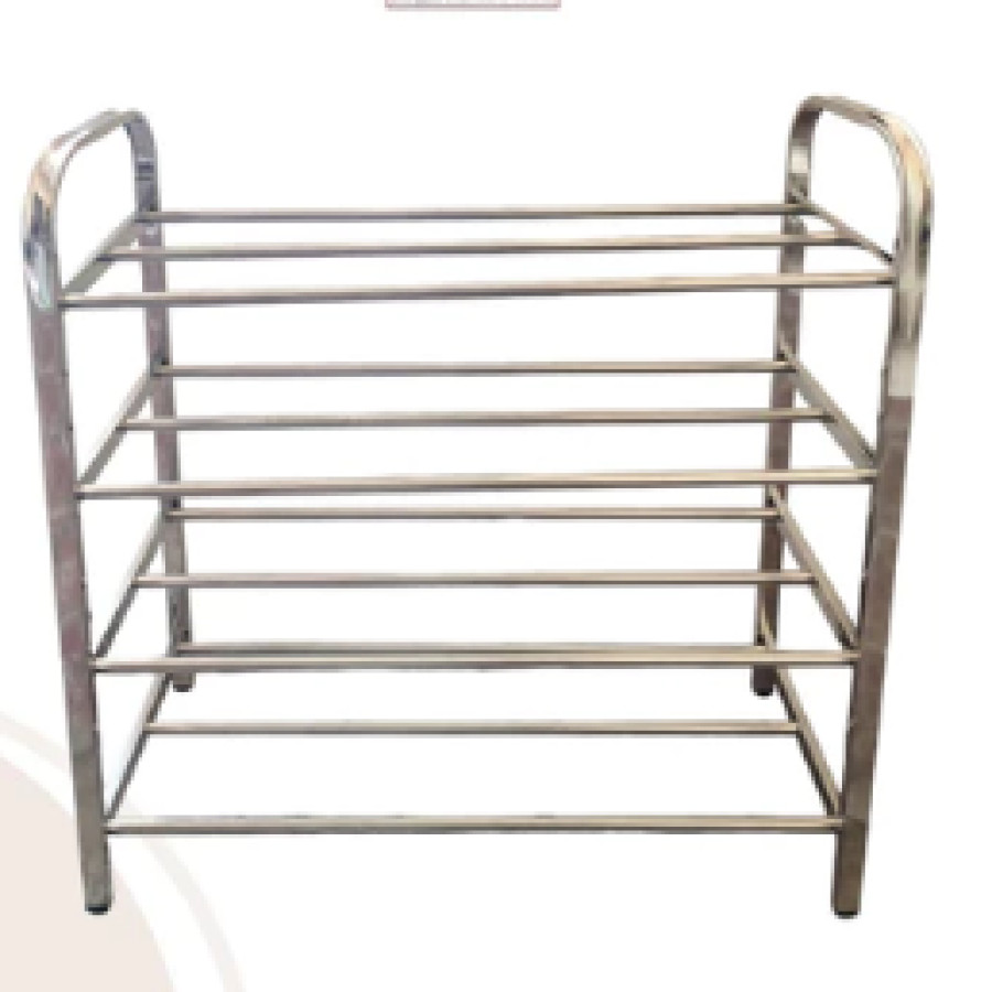 Rak Sepatu & Sendal Stainless Steel 4 Susun