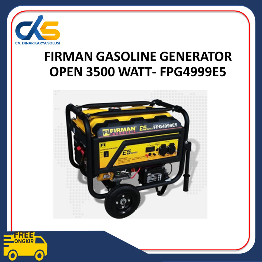 FIRMAN GASOLINE GENERATOR OPEN 3500 WATT- FPG4999E5