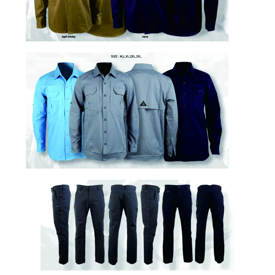 Setelan Pakaian Dinas Lapangan - samping