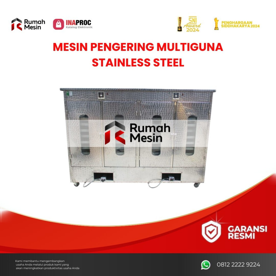 MESIN PENGERING MULTIGUNA STAINLESS STEEL - utama