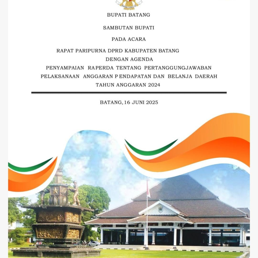 CETAK SAMBUTAN BUPATI UNTUK RAPAT PARIPURNA DENGAN DPRD