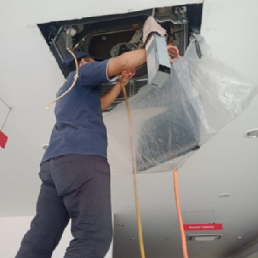 Service Cuci IU VRV Cassette - depan