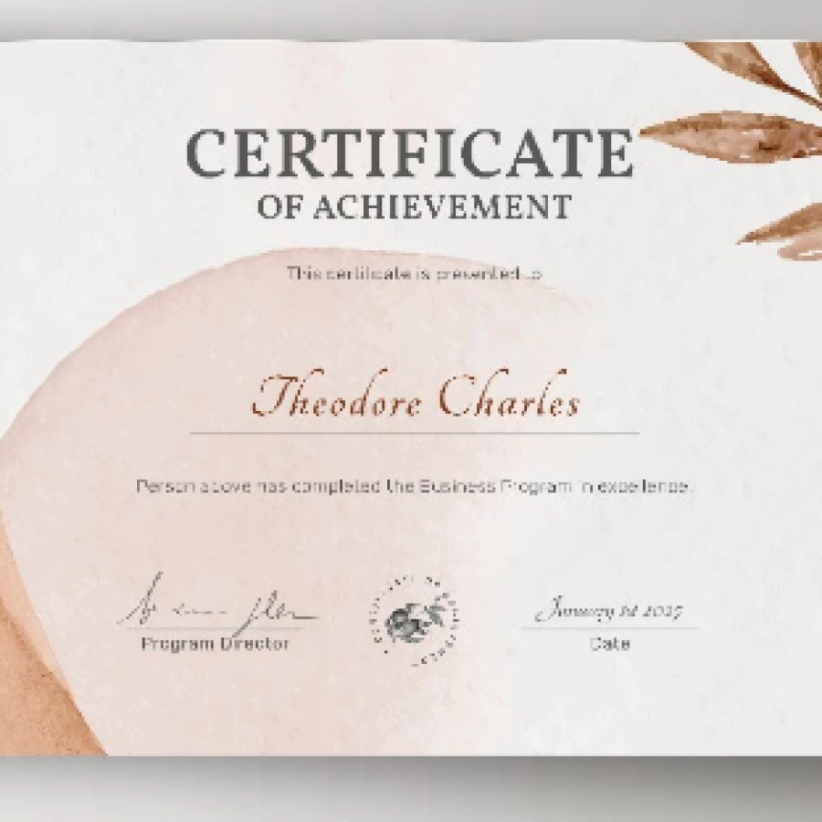 BLANGKO PIAGAM PENGHARGAAN