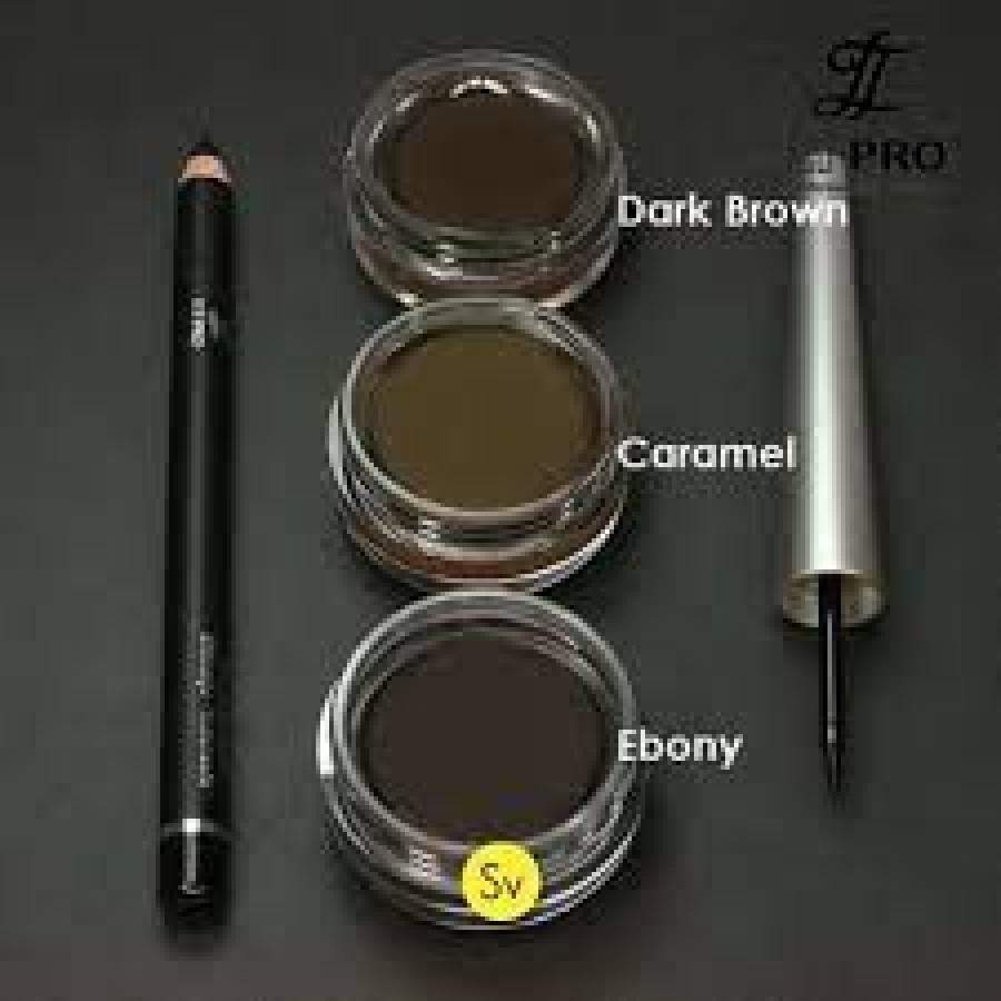 LT PRO dual lasting brown cream. Warna dark brown - samping