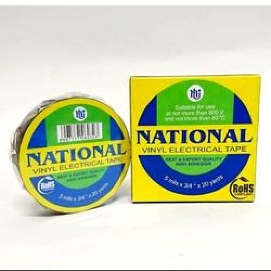 National Isolasi Kabel Listrik 19 Mm x 9.1 M x 0,761 Mm