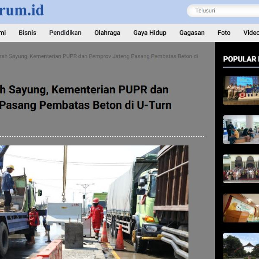 Advetorial dan publikasi di media massa online - depan