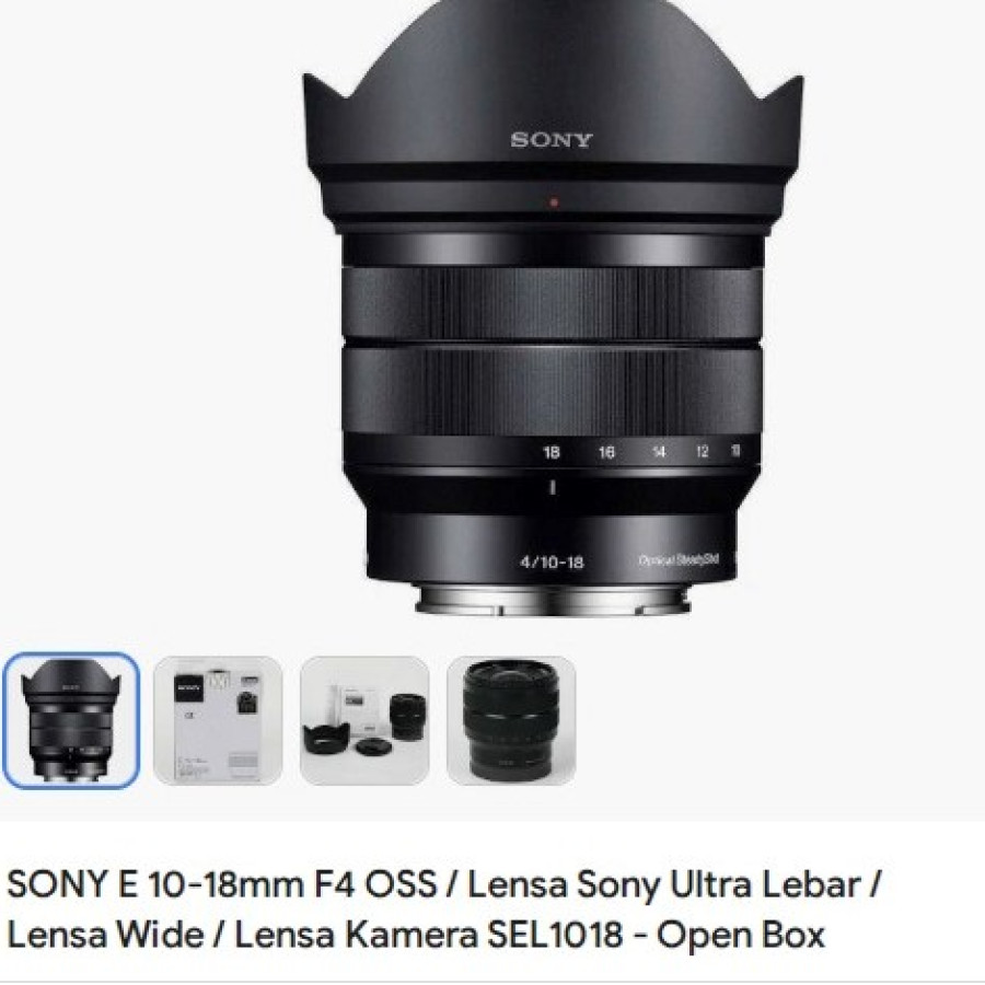 LENSA CAMERA MERK SONY