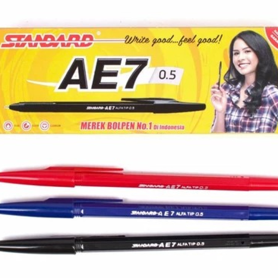 PULPEN NON GEL STANDART AE7 - utama