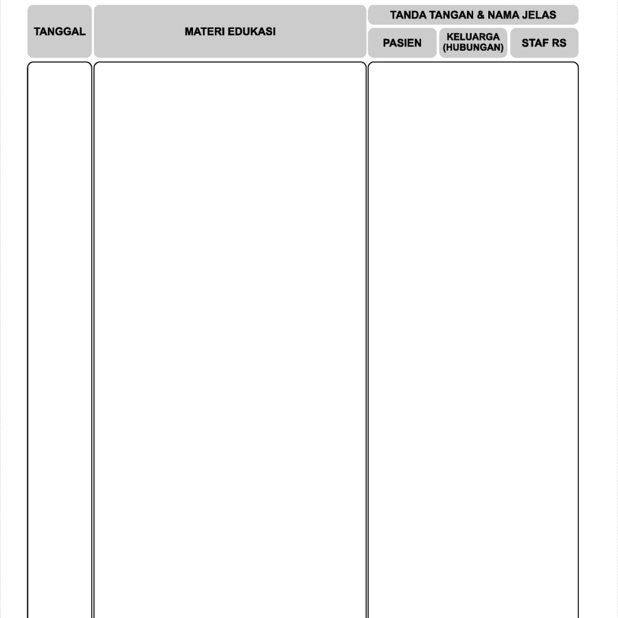 Form Informasi Pemberian Edukasi