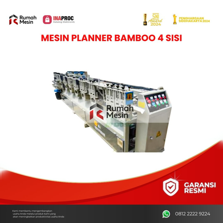 Mesin Planner Bamboo 4 Sisi - utama
