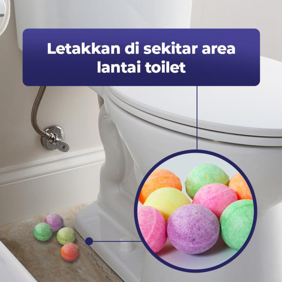 Swallow Kamper Toilet Colour Ball isi 5 Pcs - samping