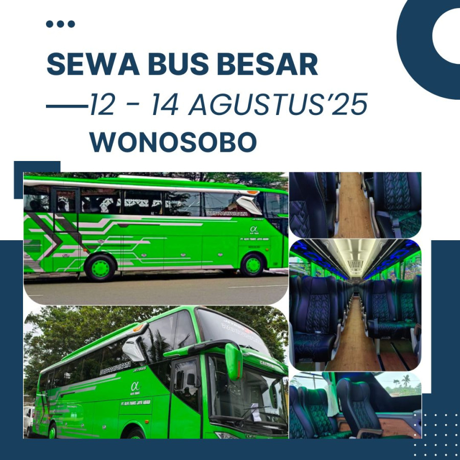 SEWA BUS BESAR KE WONOSOBO