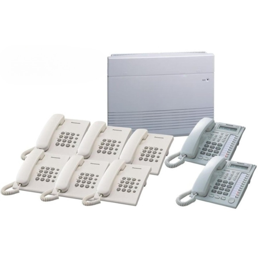 Set sistem  jaringan Telepon PABX  8 channel