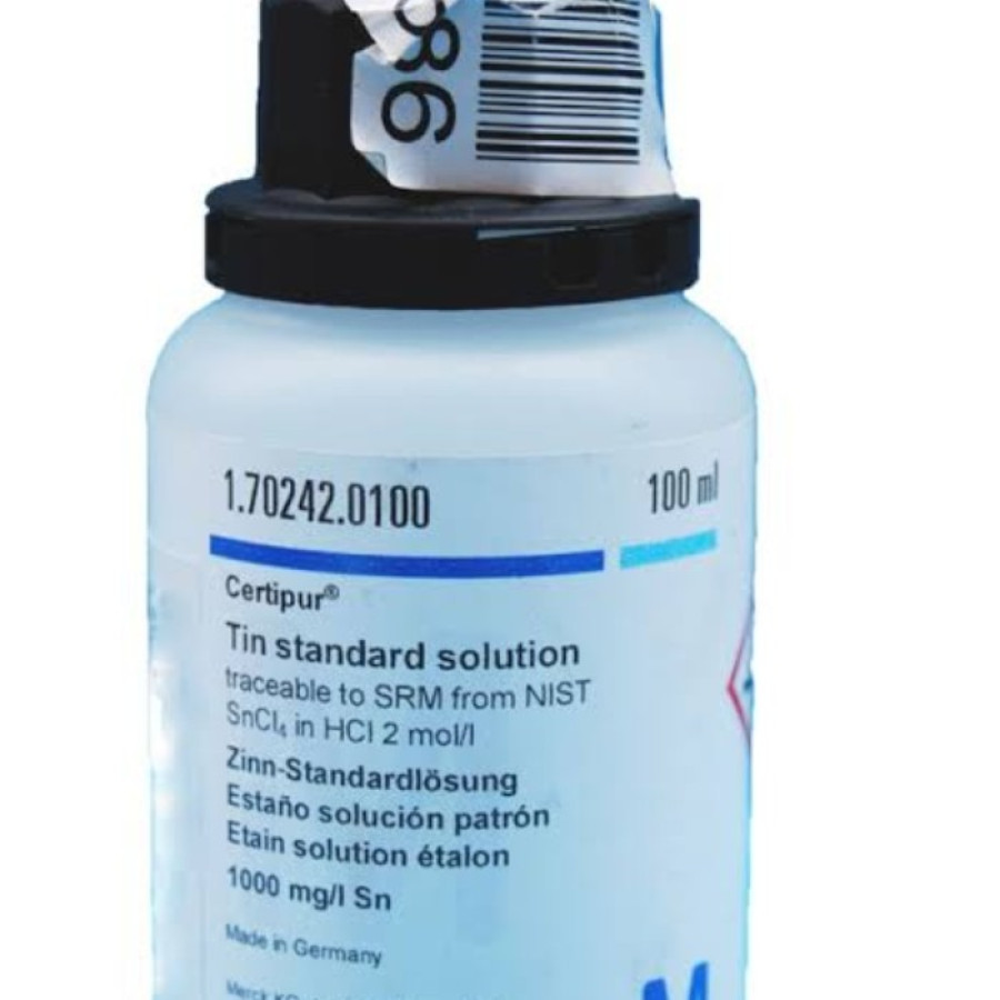 Merck 1.70242.0100 Tin Standard Solution 100Ml - depan