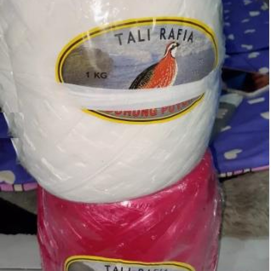 Tali Rafia Berat 1 kg Cap Puyuh - depan