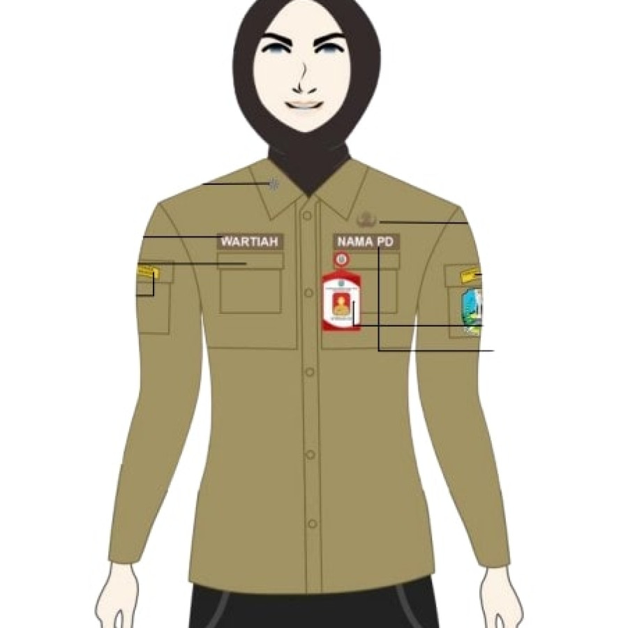 Pakaian Dinas Lapangan (Custom) - samping