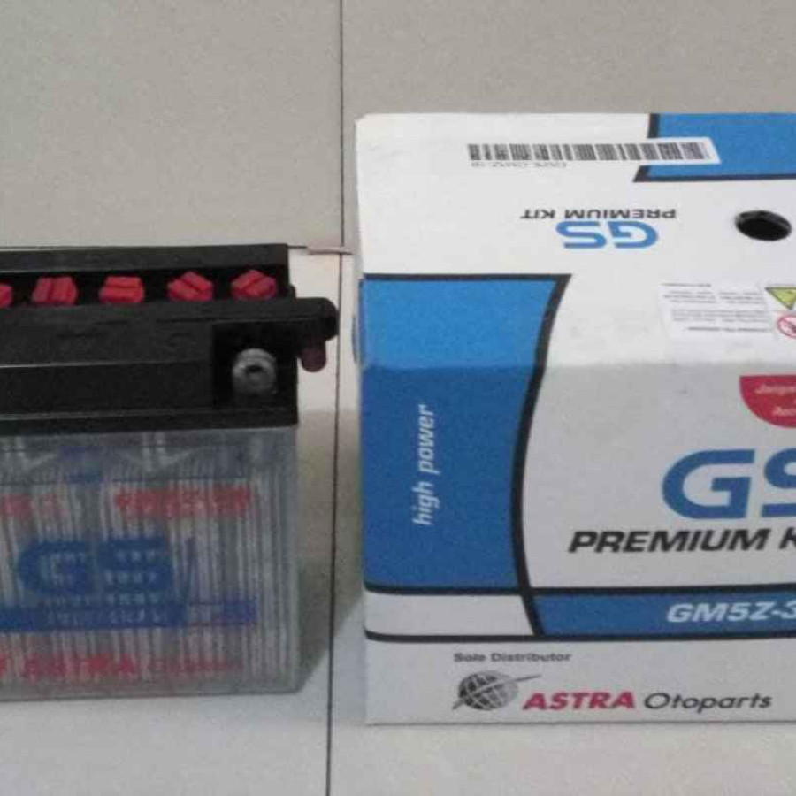 Aki Kendaraan Sepeda Motor GS 12V 5 Ah