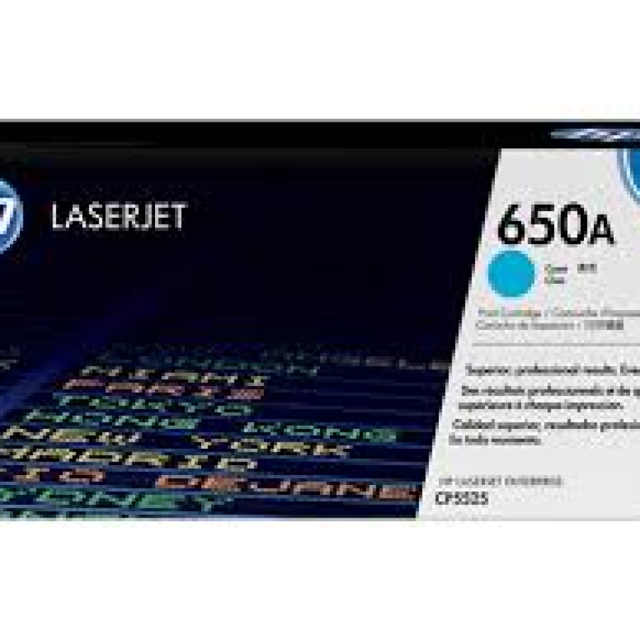 Toner HP Laserjet 650A Cyan (CE271A) - utama