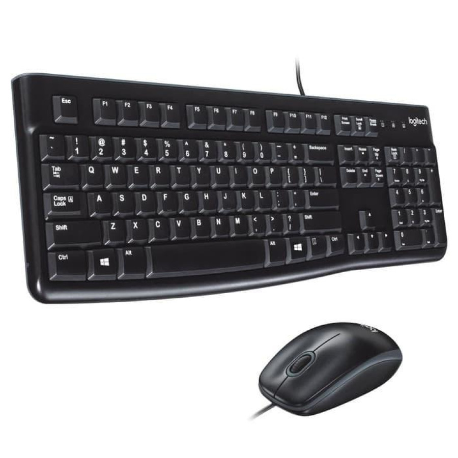 Logitech MK120 Combo Keyboard dan Mouse Kabel USB - utama