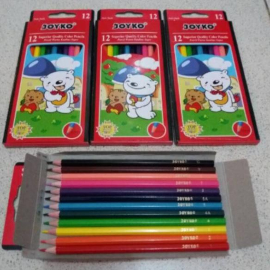 Pensil Warna - Isi 12 Warna Joyko