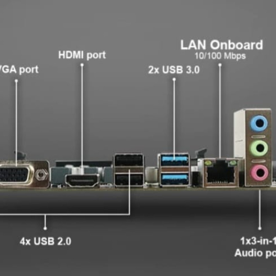 Motherboard Varro H81+ /B85 - samping