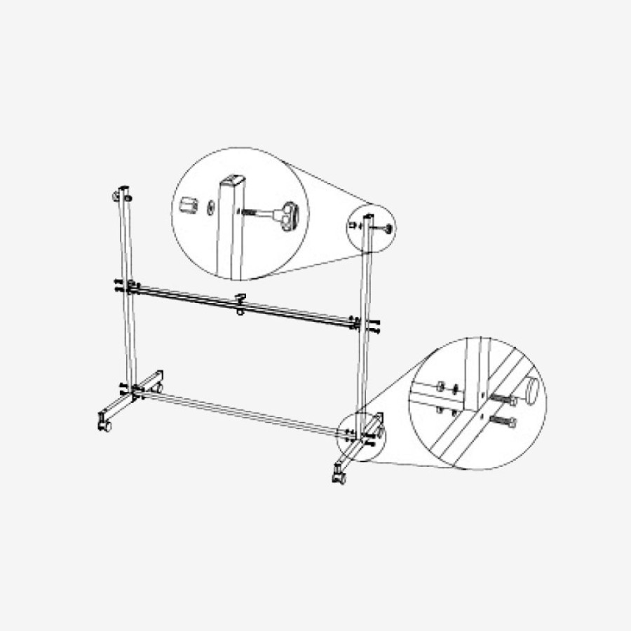 Papan Tulis/Whiteboard Series DF-1810 - samping